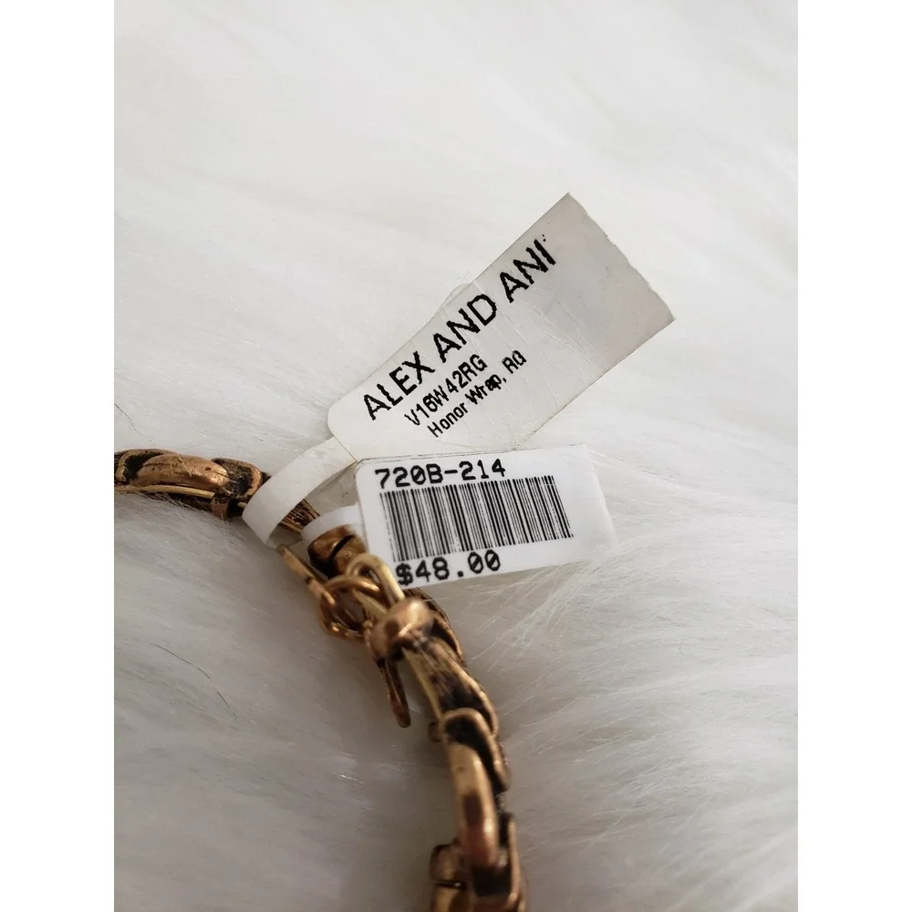 NEW Alex and Ani Vintage Honor Wrap Rose Gold Gypsie Wrap Bracelet